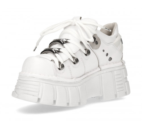 Ботильоны New Rock M-120N-S14 White Metallic Collection