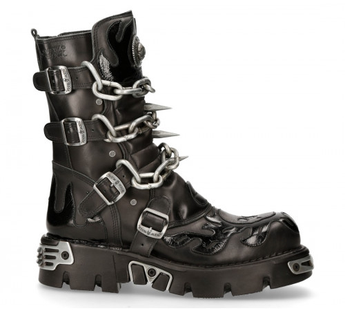 Ботинки New Rock M-727-S5 Black Metallic Collection