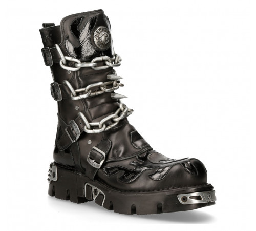 Ботинки New Rock M-727-S5 Black Metallic Collection