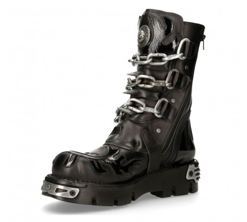 Ботинки New Rock M-727-S5 Black Metallic Collection