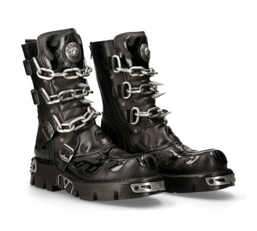 Ботинки New Rock M-727-S5 Black Metallic Collection