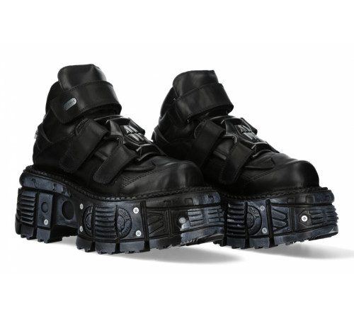 Ботильоны New Rock M-285-C80 Black Metallic Collection