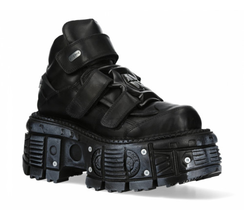 Ботильоны New Rock M-285-C80 Black Metallic Collection