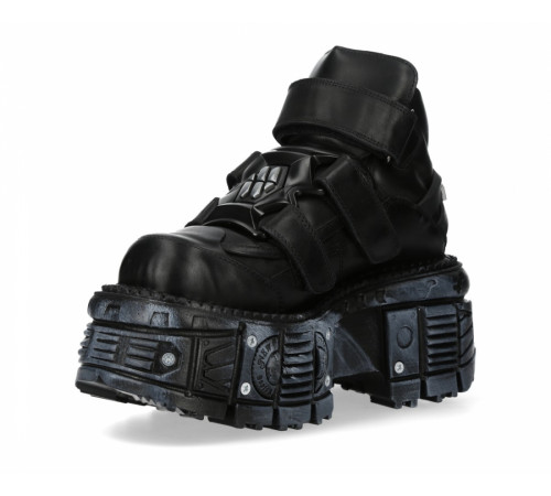 Ботильоны New Rock M-285-C80 Black Metallic Collection