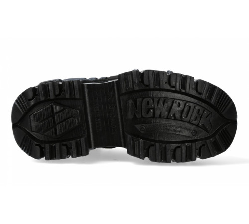 Ботильоны New Rock M-285-C80 Black Metallic Collection