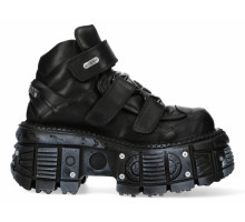 Ботильоны New Rock M-285-C80 Black Metallic Collection