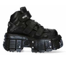 Ботильоны New Rock M-285-C80 Black Metallic Collection