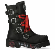 Ботинки New Rock M-373MTL-C1 Black Red Ranger Collection