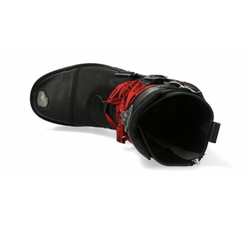 Ботинки New Rock M-373MTL-C1 Black Red Ranger Collection
