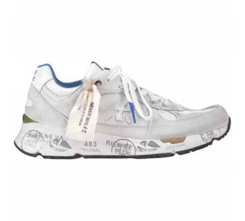Premiata Mase Mesh светло-серые с синим