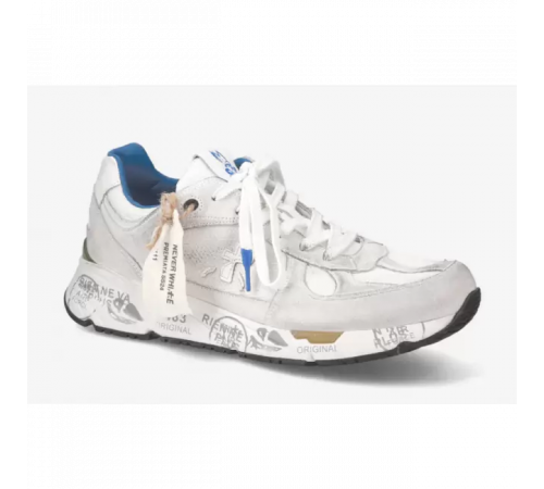 Premiata Mase Mesh светло-серые с синим