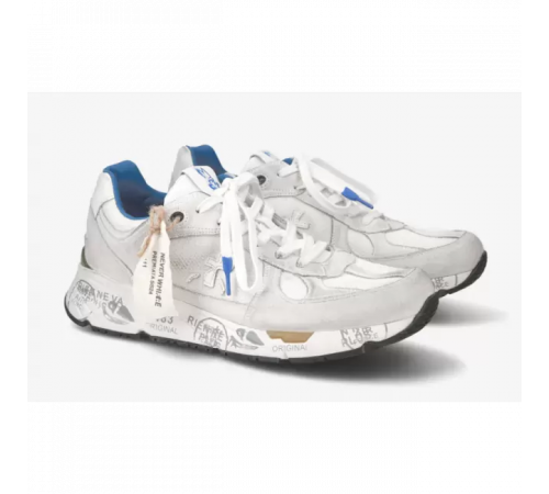 Premiata Mase Mesh светло-серые с синим