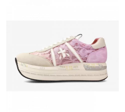 Кроссовки Premiata Beth Lace Light Pink