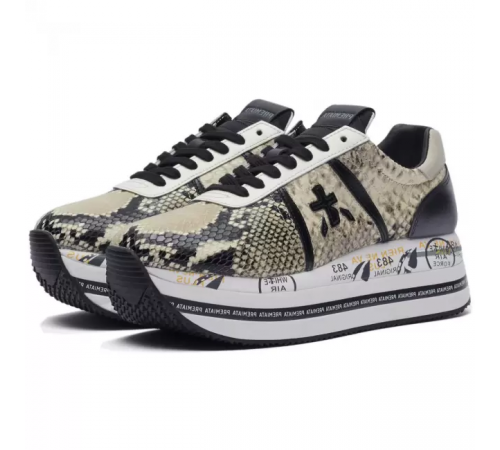 Кроссовки Premiata Beth Grey Python