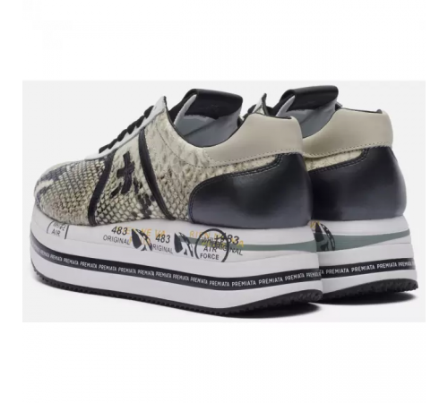 Кроссовки Premiata Beth Grey Python