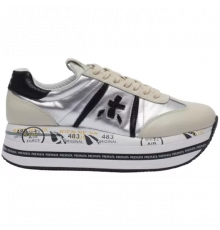 Premiata Beth бежевые с серебристым