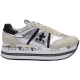 Premiata Beth бежевые с серебристым