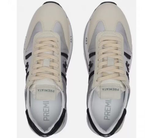 Premiata Beth бежевые с серебристым