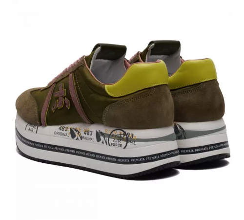 Кроссовки Premiata Beth Green Pink