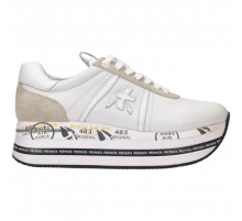 Premiata Beth белые с бежевым
