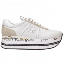 Premiata Beth белые с бежевым