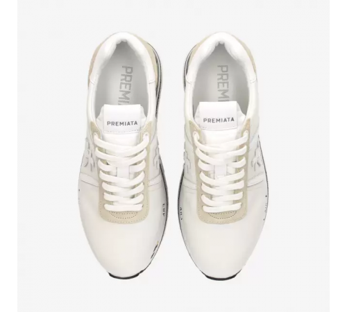 Premiata Beth белые с бежевым