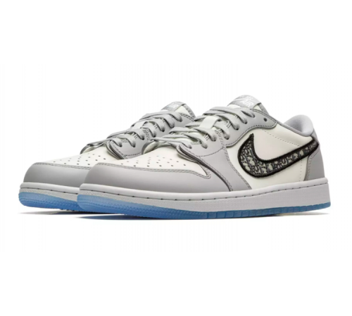 Nike x Dior Air Jordan 1 Retro Low серые