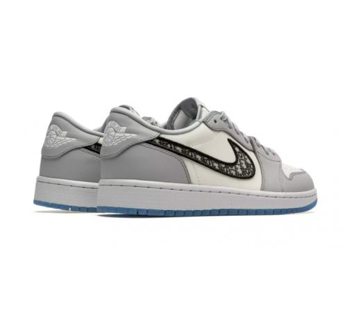 Nike x Dior Air Jordan 1 Retro Low серые