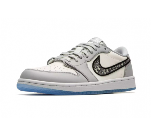 Nike x Dior Air Jordan 1 Retro Low серые