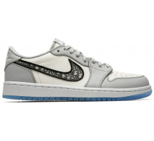 Nike x Dior Air Jordan 1 Retro Low серые