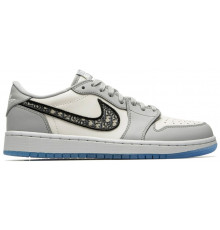 Nike x Dior Air Jordan 1 Retro Low серые