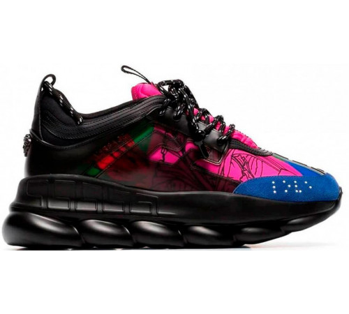 Кроссовки Versace Chain Reaction 2 Chainz Black Multicolor