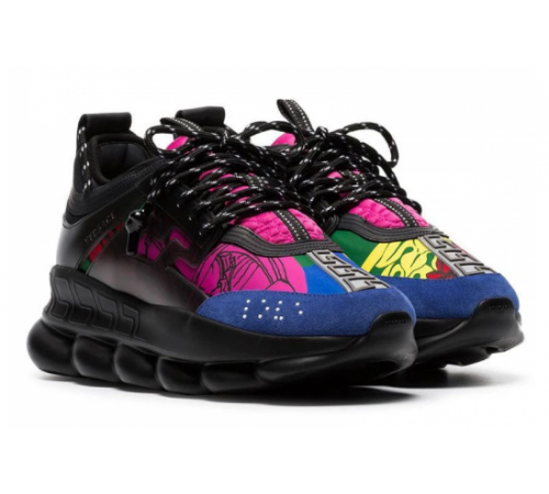 Кроссовки Versace Chain Reaction 2 Chainz Black Multicolor