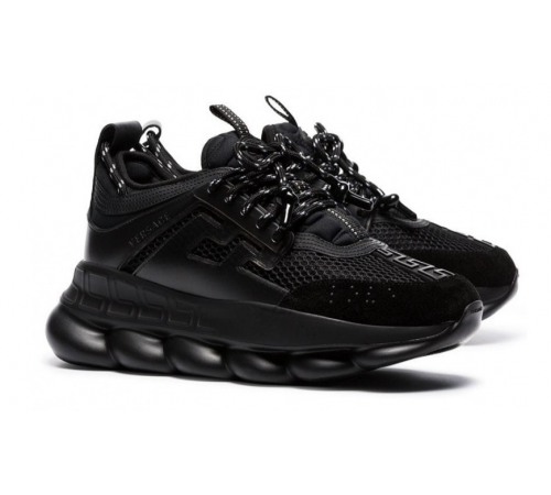 Кроссовки Versace Chain Reaction 2 Chainz All Black