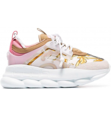 Кроссовки Versace Chain Reaction 2 Chainz White Pink