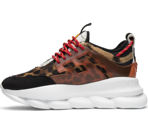 Кроссовки Versace Chain Reaction Leopard