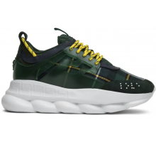 Кроссовки Versace Chain Reaction Green Wool