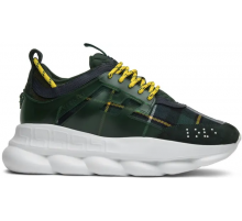 Кроссовки Versace Chain Reaction Green Wool