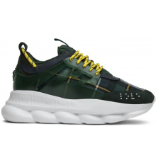 Кроссовки Versace Chain Reaction Green Wool