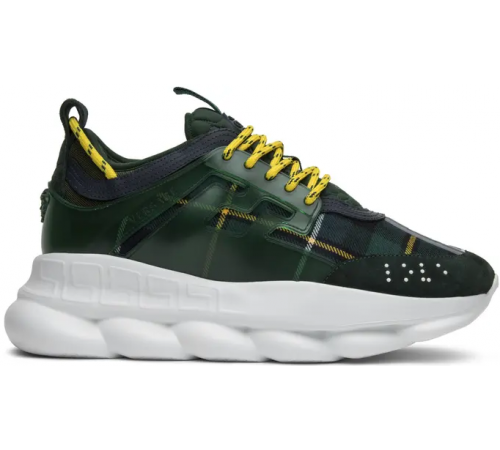 Кроссовки Versace Chain Reaction Green Wool