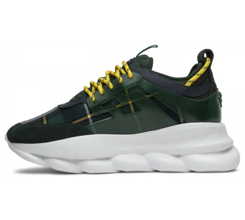 Кроссовки Versace Chain Reaction Green Wool