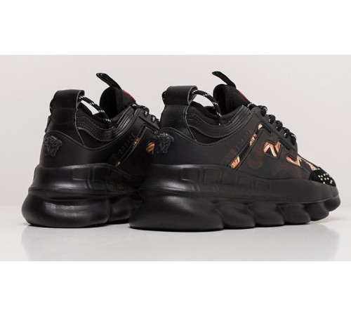 Versace Chain Reaction Canvas черные мультиколор