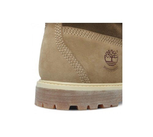 Ботинки Timberland Authenitcs Teddy Fleece Waterproof Fold-Down Beige зимние
