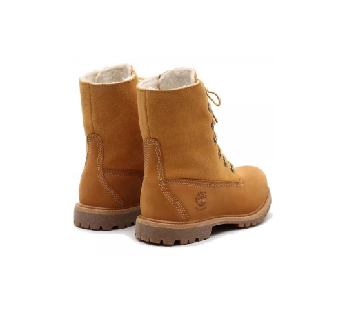 Ботинки Timberland Authentics Teddy Fleece WP Wheat Folddown зимние
