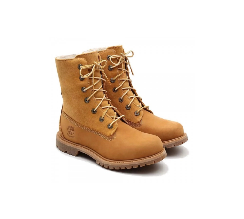 Ботинки Timberland Authentics Teddy Fleece WP Wheat Folddown зимние