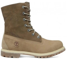 Ботинки Timberland Authenitcs Teddy Fleece Waterproof Fold-Down Beige зимние