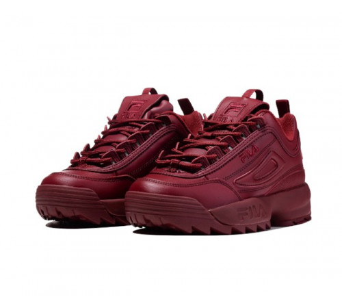 Кроссовки Fila Disruptor 2 Leather Burgundy