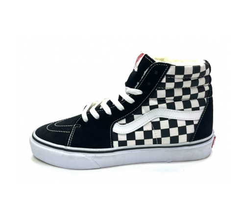Кеды зимние Vans UA SK8-HI Black White
