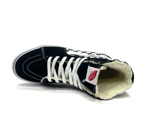 Кеды зимние Vans UA SK8-HI Black White