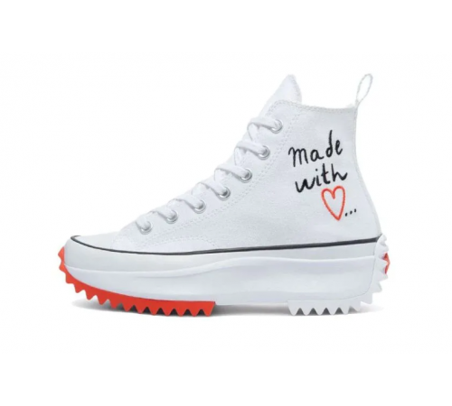 Кеды Converse Run Star Hike Platform High Top Made With Love White